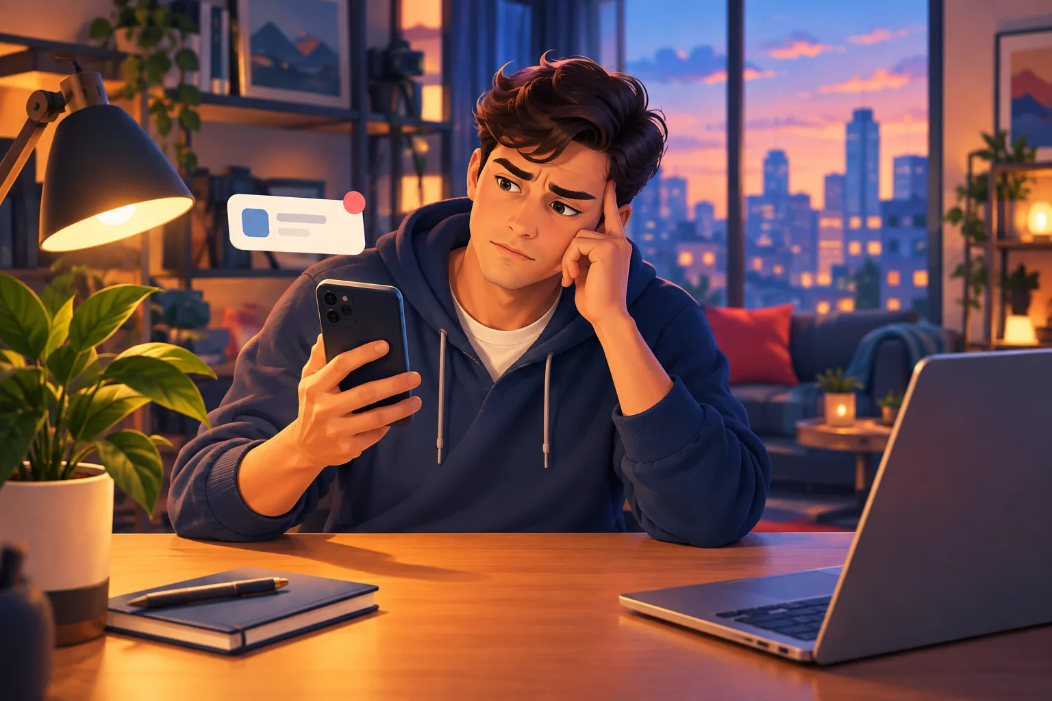 Man puzzled that a busy channel notified him earlier in the day and then went silent by evening