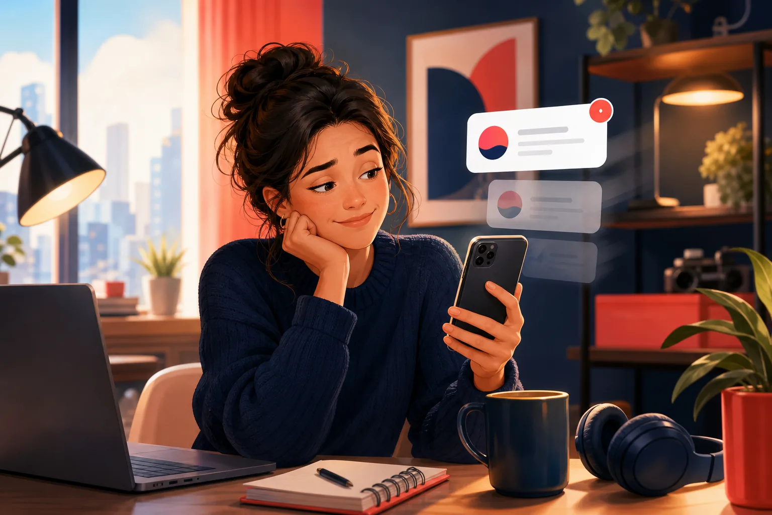 Woman at her desk realizing a busy channel posts more live alerts in a day than YouTube's cap allows